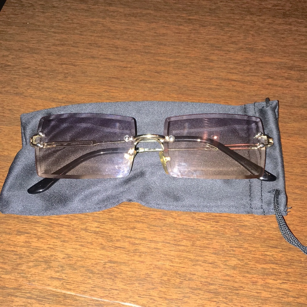 Rimless beauty sunglasses